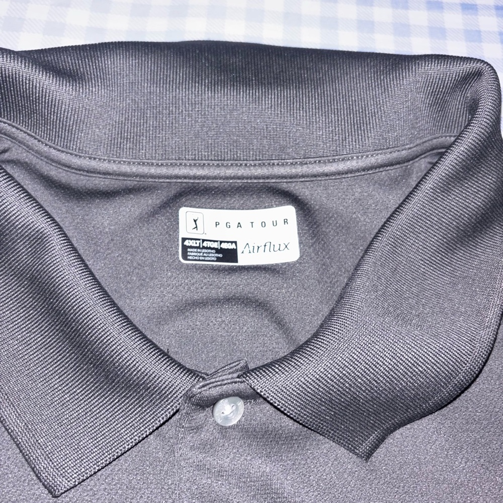 PGA Tour Men's Grey Polo Shirt